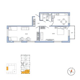 76,9 м², 2-комнатная квартира 18 700 000 ₽ - изображение 1