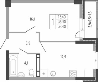 49 м², 1-комнатная квартира 7 900 000 ₽ - изображение 66