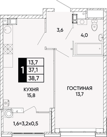 35 м², 1-комнатная квартира 8 900 000 ₽ - изображение 77