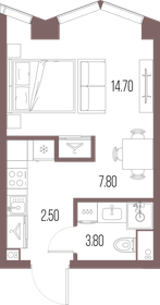12 м², апартаменты-студия 4 572 000 ₽ - изображение 121