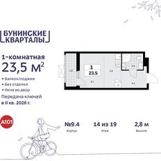 Квартира 23,5 м², студия - изображение 3