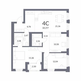 91,4 м², 3-комнатная квартира 17 300 000 ₽ - изображение 20