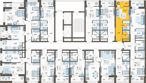 17 м², апартаменты-студия 7 300 000 ₽ - изображение 116