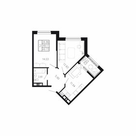 60,3 м², 2-комнатная квартира 7 150 000 ₽ - изображение 72