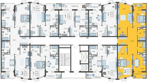 118,7 м², 3-комнатная квартира 12 700 000 ₽ - изображение 141