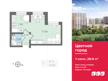 30 м², квартира-студия 4 500 000 ₽ - изображение 60