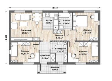 81 м² дом, 7,5 сотки участок 4 688 000 ₽ - изображение 5