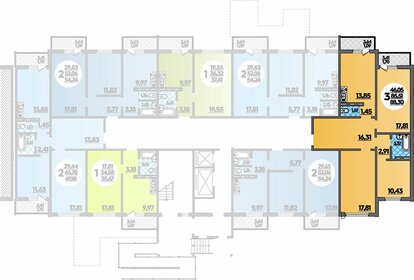 86,2 м², 3-комнатная квартира 7 581 200 ₽ - изображение 7