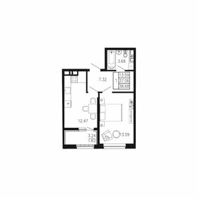 Квартира 38,7 м², 1-комнатная - изображение 1