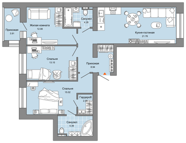 85 м², 4-комнатная квартира 9 199 440 ₽ - изображение 20