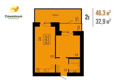 45 м², 2-комнатная квартира 3 870 000 ₽ - изображение 16