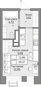 21,3 м², 1-комнатная квартира 4 640 000 ₽ - изображение 90