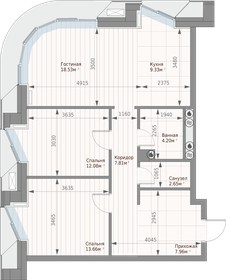 35,5 м², 1-комнатная квартира 45 000 ₽ в месяц - изображение 91