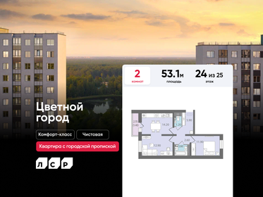 Квартира 53,1 м², 2-комнатная - изображение 1