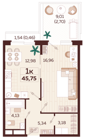 51,9 м², 5-комнатные апартаменты 17 646 000 ₽ - изображение 43