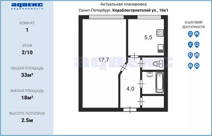 39 м², 1-комнатная квартира 9 100 000 ₽ - изображение 81
