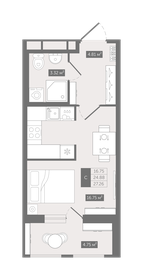 27,2 м², квартира-студия 4 650 000 ₽ - изображение 53