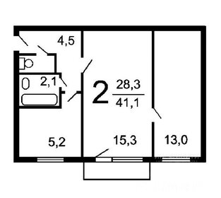 47 м², 2-комнатная квартира 13 000 000 ₽ - изображение 52