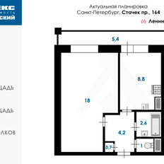 Квартира 35,3 м², 1-комнатная - изображение 2