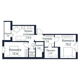 45,2 м², 2-комнатная квартира 5 876 000 ₽ - изображение 6