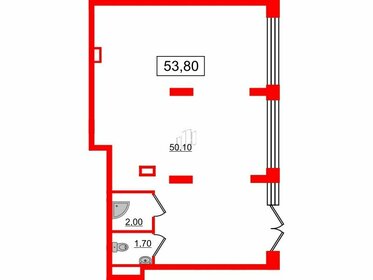 53,8 м², помещение свободного назначения - изображение 5