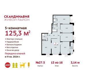 133 м², 4-комнатная квартира 45 000 000 ₽ - изображение 126