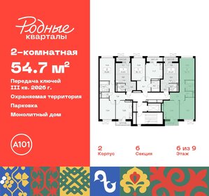 Квартира 54,7 м², 2-комнатная - изображение 2