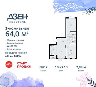 63,6 м², 3-комнатная квартира 15 640 101 ₽ - изображение 1