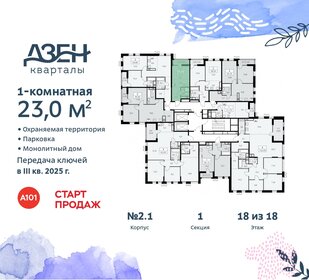 21,5 м², квартира-студия 8 500 000 ₽ - изображение 71