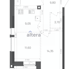 Квартира 55,7 м², 2-комнатная - изображение 5