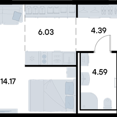 Квартира 29,2 м², студия - изображение 3