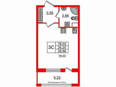 25,9 м², квартира-студия 9 200 068 ₽ - изображение 16