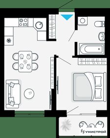 Квартира 37,6 м², 1-комнатная - изображение 1