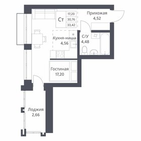 29,1 м², квартира-студия 3 750 000 ₽ - изображение 11