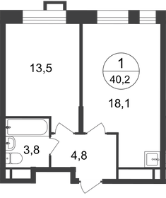 37,8 м², 1-комнатная квартира 10 266 934 ₽ - изображение 95