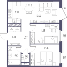 92 м², 5-комнатная квартира 13 800 000 ₽ - изображение 137