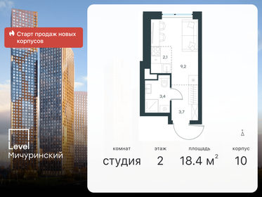 Квартира 18,4 м², студия - изображение 1