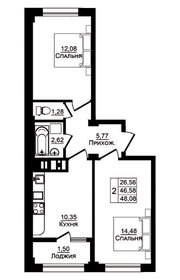 47,7 м², 2-комнатная квартира 7 090 000 ₽ - изображение 17