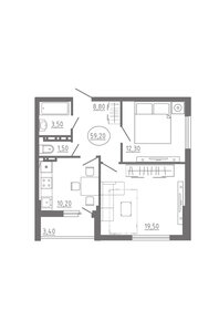 Квартира 59,2 м², 2-комнатная - изображение 1