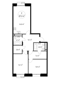 88,1 м², 2-комнатная квартира 23 566 774 ₽ - изображение 37