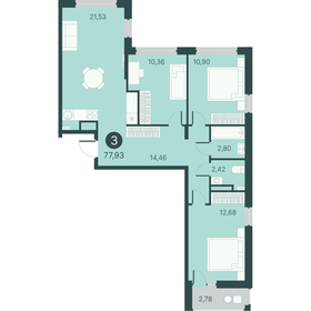 102,1 м², 3-комнатная квартира 8 480 000 ₽ - изображение 66