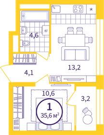 38 м², 1-комнатная квартира 4 400 000 ₽ - изображение 63