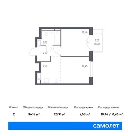 35,5 м², 1-комнатная квартира 8 367 176 ₽ - изображение 33