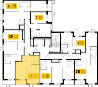 44 м², 2-комнатная квартира 6 550 000 ₽ - изображение 71