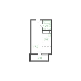 Квартира 29,7 м², студия - изображение 1