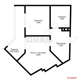 Квартира 35,2 м², 1-комнатная - изображение 1