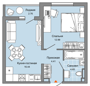 34 м², 2-комнатная квартира 3 373 450 ₽ - изображение 7
