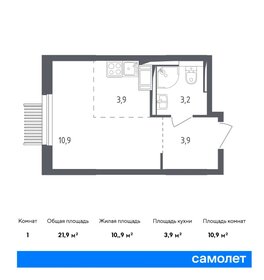 21,9 м², квартира-студия 5 861 862 ₽ - изображение 35