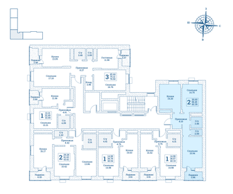 53,2 м², 2-комнатная квартира 5 100 000 ₽ - изображение 57