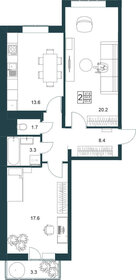 Квартира 65,2 м², 2-комнатная - изображение 1